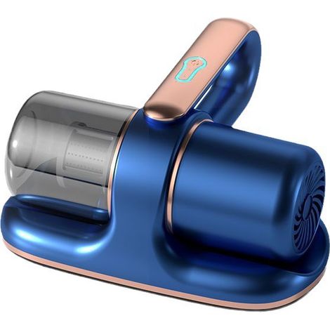 Aspirateur de matelas portable, avec 2 cartouches filtrantes, adapté aux lits et canapés (bleu) (1/5)