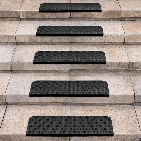 Caoutchouc Tapis Antidérapant Anti Derapant Marche, Nez Intérieur Marchettes D'escalier Extérieur Anti Glisse, 65 x 25 cm (1/5)