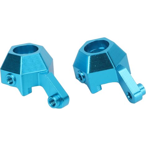Supports de direction en alliage d'aluminium haute résistance pour voitures radiocommandées 1/16 (bleu) (1/5)
