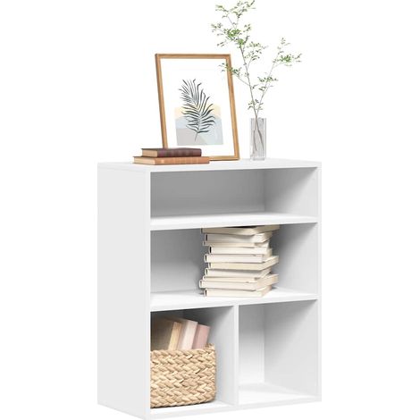 Bücherregal Weiß 60x30x71,5 cm Holzwerkstoff