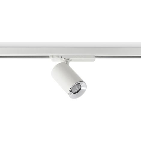 Projecteur rail tilt ARROW Medium Dali LED COB 18.60W 2449lm(1579lm) CRI90 4000K 40º Blanc Chromé