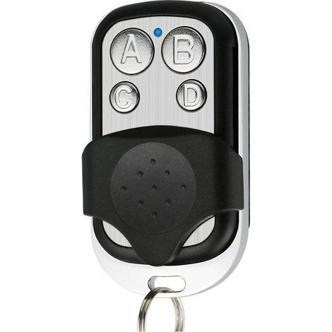 2 pièces Télécommande portail universelle, fréquence 433,92 Mhz pour portail automatique, large rayon - Télécommande universelle pour portail programmable code fixe batterie 12 V incluse (1/4)
