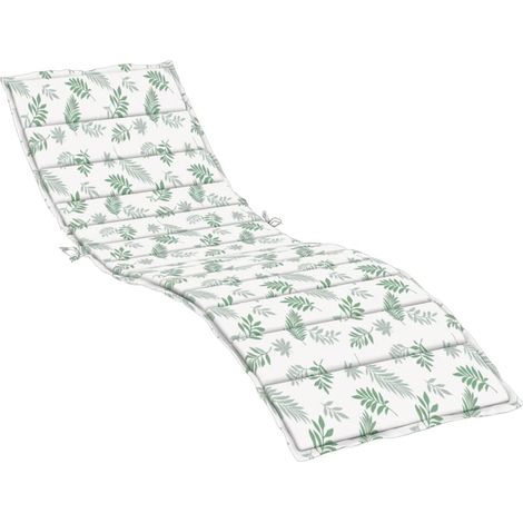 Coussin de chaise longue motif de feuilles tissu oxford (1/5)