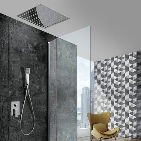 Imex - Columna Ducha Empotrada Techo con Grifo Serie Volga (1/5)