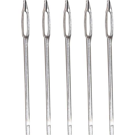 Reifenreparaturset mit Stopfen, 5er-Pack Ersatznadeln mit geteiltem Öhr, Reifenreparaturwerkzeug, Hochleistungs-Reifenreparaturset, Pannenhilfe (1/4)