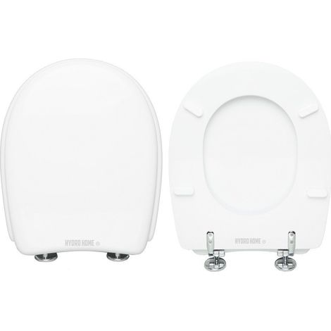 Copriwater Karla Rak Ceramics legno rivestito in resina poliestere bianco (1/4)