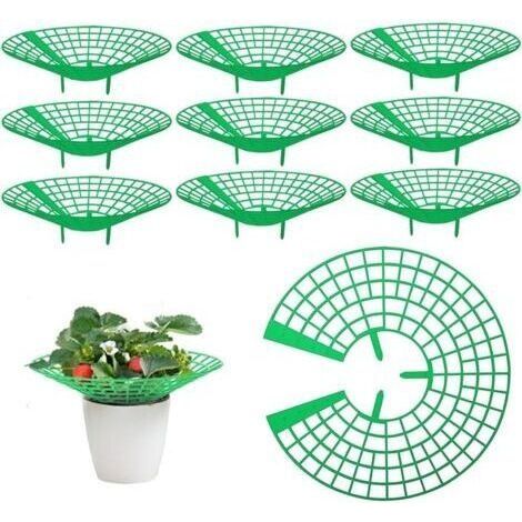 10 pièces Supports pour Fraisier, Supports pour Plantes Fraises Protection de Fraises de Jardin Supports de Culture de Fraises Tour Fraises Filets de Fraises pour Plantes, Légume, Fleur (1/5)