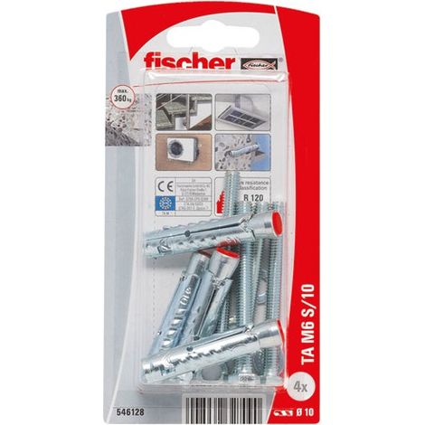 Tasselli pesanti M6s blister da 4 - Fischer
