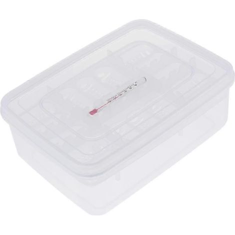Boîte d'élevage pour 16 œufs de tortues, transparente