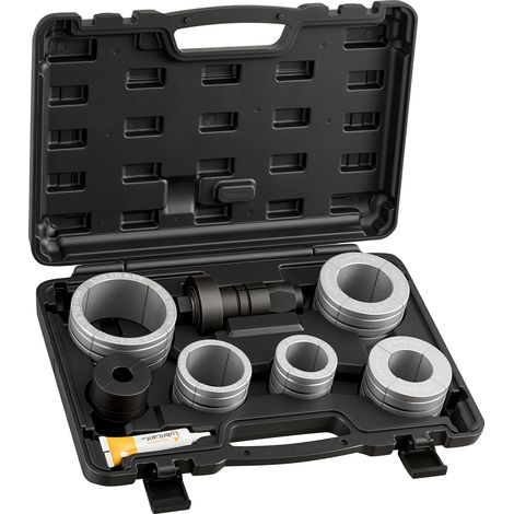 Mophorn 12-teiliges Auspuffrohr-Aufweitungsset, Rohraufweiter mit 7 präzisen Hülsen aus Stahl und Aluminium für Endrohre von 41,27-107,95 mm, Rohr-Expander mit Werkzeugkoffer für Autos, LKW und PKW (1/5)