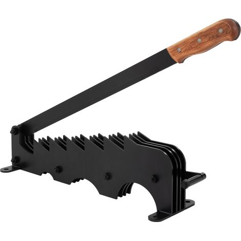 ECD Germany Holzspalter Spanmesser, Brennholzspalter manuell aus stabilem Gusseisen, robuster Kaminholzspalter mit 41cm Klinge, Anzündholz Spalter zur Wandmontage, Kraftspalter für höchste Sicherheit (1/5)