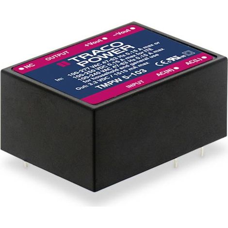 TracoPower TMPW 5-112 Alimentatore a commutazione. 12 V/DC 0.42 A 5 W