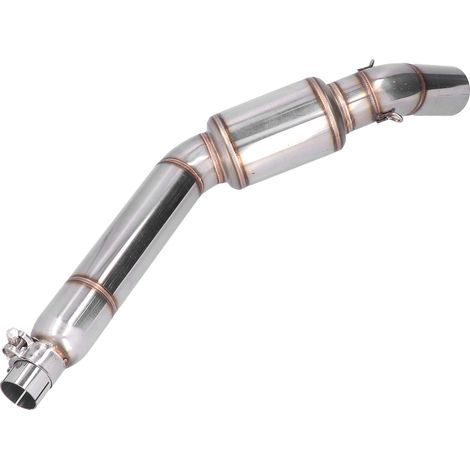 Tuyau de liaison centrale échappement moto 51mm/2in acier inoxydable remplacement Aprilia GPR125 GPR150 tube intermédiaire inox compatible (1/5)