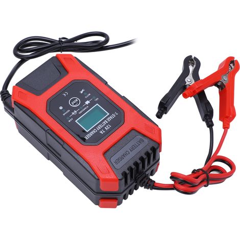 Chargeur de batterie au plomb-acide FBC1207D à 7 segments, mode multi-batteries, chargeur de réparation, AC100-240V, norme européenne (1/5)