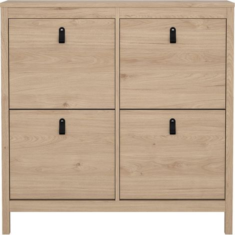 Madrid Schuhschrank 4 Klapptüren Eichen-Dekor. (1/5)