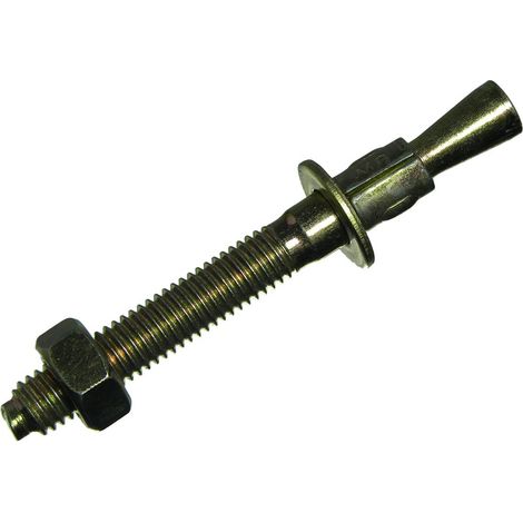YZP Lot de 24 boulons d'ancrage pour béton extensible M8 x 10 mm 75 mm (1/2)
