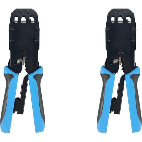 2X Pince à Sertir Réseau RJ45 10 P 8 P 6 P 4 P Outils de Sertissage Dénudeur pour RJ45 RJ11 RJ12 RJ50 Connecteur Câble Ethernet (1/5)