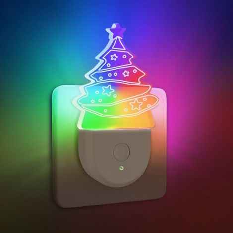 Weihnachtsbeleuchtung zum Einstecken, farbenfrohe Beleuchtung mit Umgebungslichtsensor (1/5)