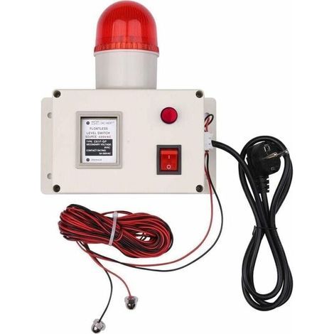 Alarme de niveau d'eau. longueur de câble 15 m. 90 dB. avec interrupteur silencieux (1/3)