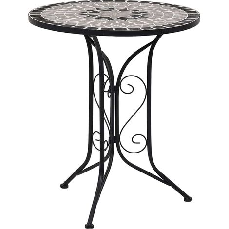 Maison Exclusive - 3-tlg. Bistro-Set Mosaik Keramik Grau (1/5)