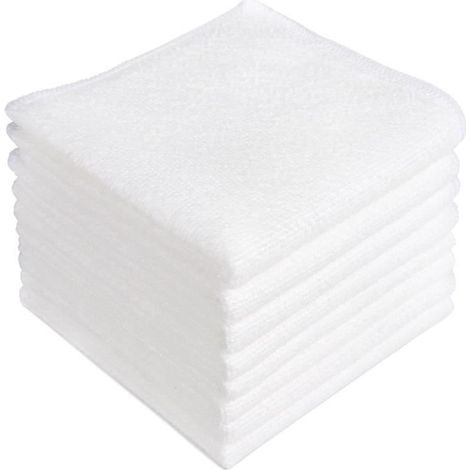 8Chiffons de Nettoyage en Microfibre, Torchons Lavette Microfibre Ménage Plus Doux, Plus Absorbants, Non Pelucheux, pour Maison, (1/4)