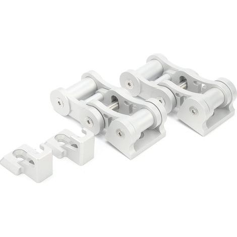 Keenso Motorhaubenverriegelungen, CNC-gefräste Befestigungsteile aus Aluminiumlegierung für JK JKU 2007-2018 für Sports/Sahara/Rubicon (Silber) (1/5)