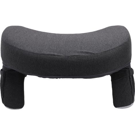 Oreiller de bureau ergonomique en mousse à mémoire de forme avec housse amovible et lavable pour canapé-lit (Dark Gray) (1/5)