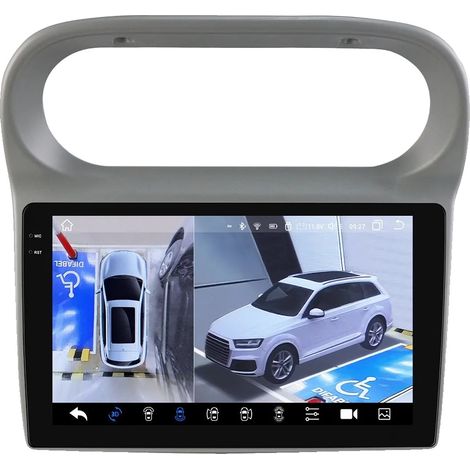 Radio de voiture, Système de navigation, Contrôle vocal intégré, compatible avec Renault Twingo 2005 - 2013, QS8 avec caméra 360 B (1/2)