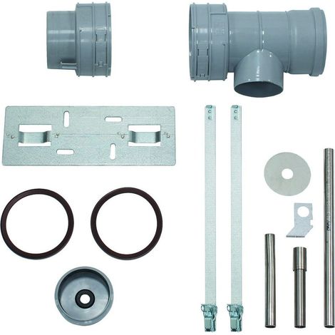 Vaillant Set 8: T-Stück DN 100 PP (MFB) für Kondenswasseranschluss DN 15, 0020042774