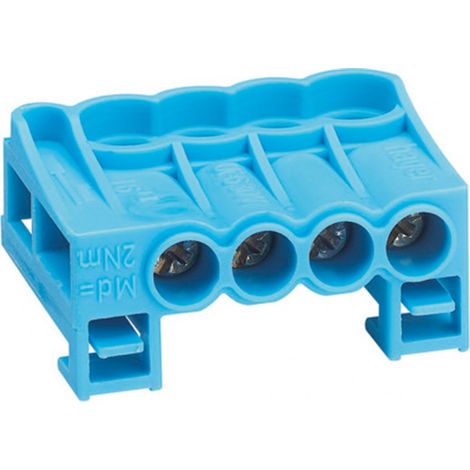 Hager – Barrette de connexion 4x16mm2 – Bornier neutre à cage pour câbles 16mm2 – Installation facile et sécurisée – Fiabilité garantie