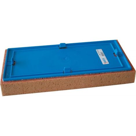 GHELFI 100 RICAMBIO SPUGNA BEIGE 17x34x4 CM PER FRATTAZZO ACCIAIO DA PAVIMENTO ART 442 (1/3)