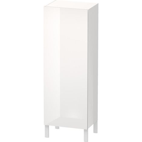 Armoire Duravit L-CUBE 500x363x1320mm ouverture droite blanc brillant
