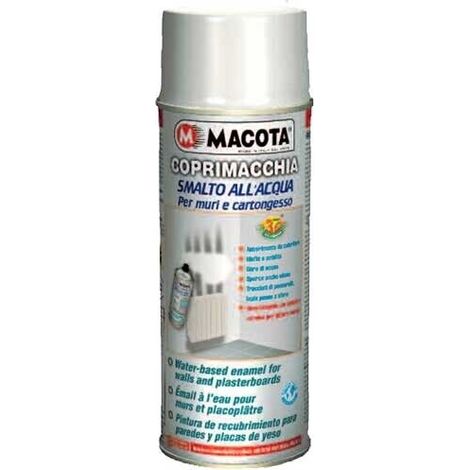 Macota Coprimacchia Vernice Spray per Muri e Cartongesso 400ml - ALL’ACQUA