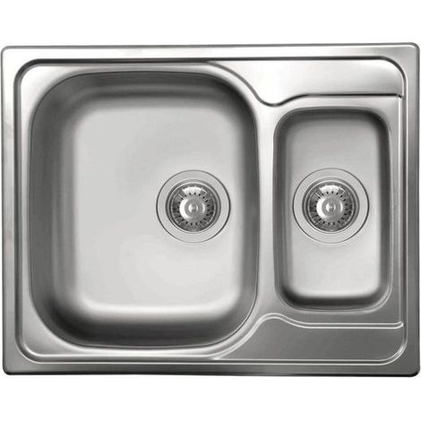 Elleci LIX250SAC Special 250 Lavello da incasso 1.5 vasche Acciaio inox satinato 62x49 cm colore Inox (1/2)