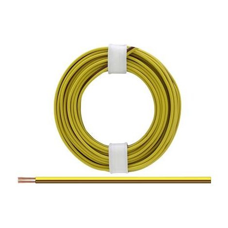 Donau Elektronik 225-38 Cavo per cablaggi 2 x 0.25 mm² Marrone-Giallo 5 m