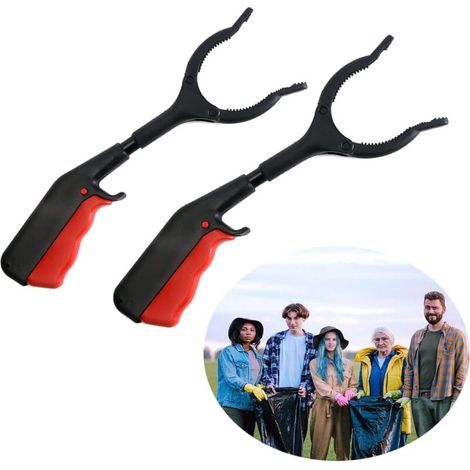 Outils de Ramassage,2pc Pince de Préhension-29 cm,Pince de préhension pour Personnes agées,Pince Attrape Tout pour la Maison et Le Jardin (1/3)