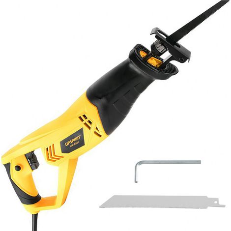 Scie sabre électrique 900W 220V – 2800 tr/min – Course de lame 20 mm – Profondeur de coupe bois 115 mm – Métal 5 mm – 6 vitesses réglables (1/5)