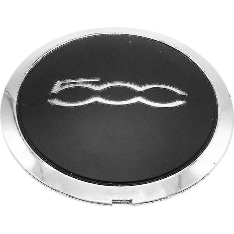 Enjoliveur 133 mm pour jantes Fiat 500, enjoliveurs centraux argentés [xcs] (1/5)