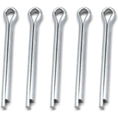 Goupilles fendues de sécurité Goupilles fendues de sécurité Goupille fendue galvanisée 4mm x 36mm [10 pcs] (1/4)