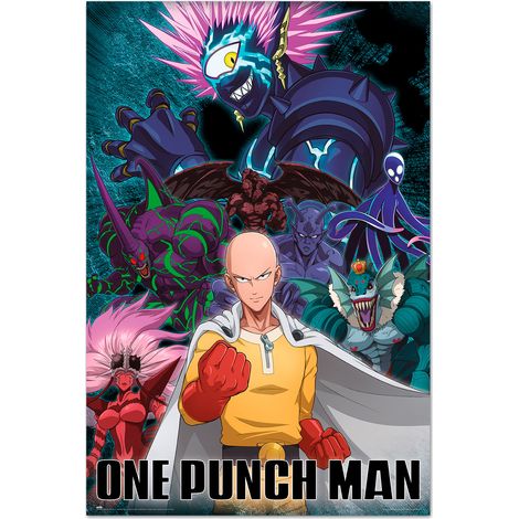 Poster one Punsch Mann saitama vs Schurke