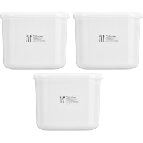 Lot de 3 boîtes bento 1000ml hermétiques, récipients alimentaires pour micro-ondes et réfrigérateur (1/5)
