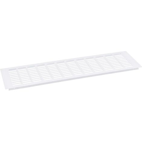 Grille de ventilation rectangulaire, grille de ventilation, grille de ventilation rectangulaire, grille de ventilation rectangulaire pour une ventilation idéale 80 × 300 mm 2 pièces (Blanc) (1/3)