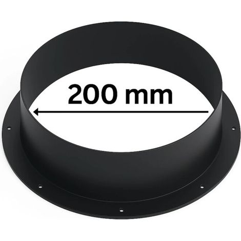 PVC Anschlussflansch Ø 200 mm für Lüftungssysteme Grow (1/5)