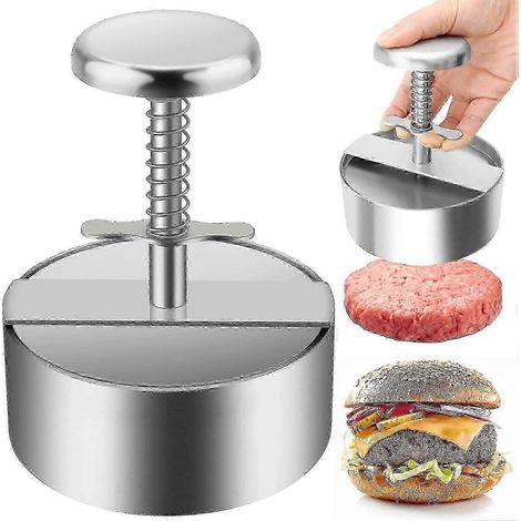 Presse à hamburgers, acier inoxydable 304, réglable (1/4)