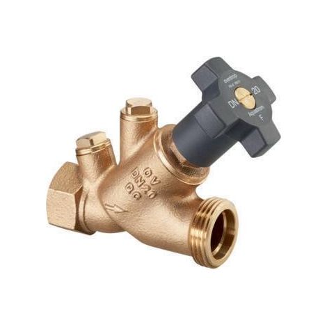 -Freistromventil "Aquastrom F" DN15, Rp 1/2" x G 3/4" ohne Entl., Rg (1/2)