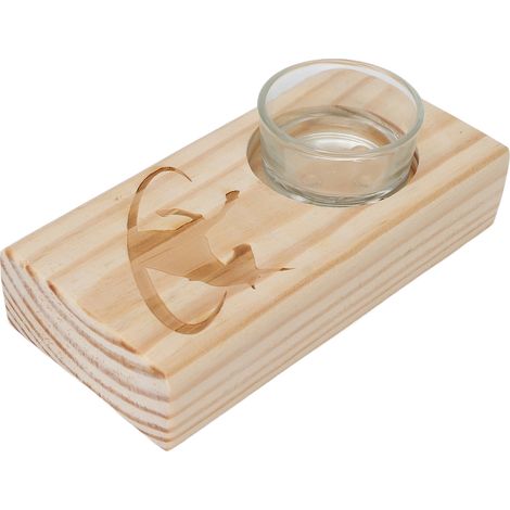 Support de bougie design en bois pour aromathérapie, décoration élégante de bureau et de maison (1/5)