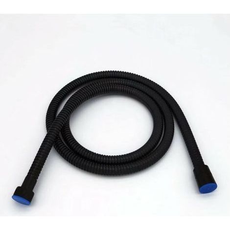 Flexible de douche 1.5M noir mat, douche en acier inoxydable, flexible de douche universel à câble, antidéflagrant et résistant à la torsion (1/3)
