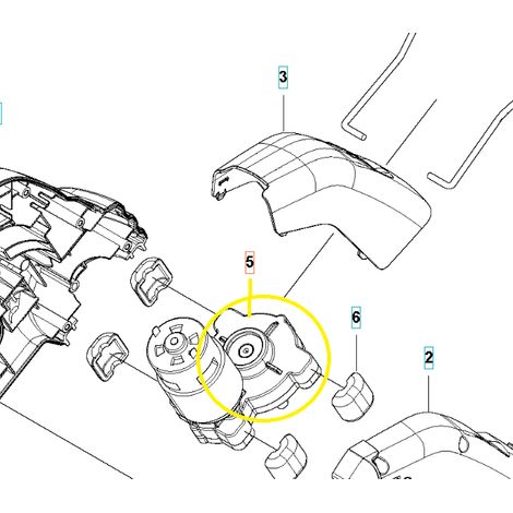Boîte de vitesses du taille-bordures Husqvarna 136 LiL 588728301