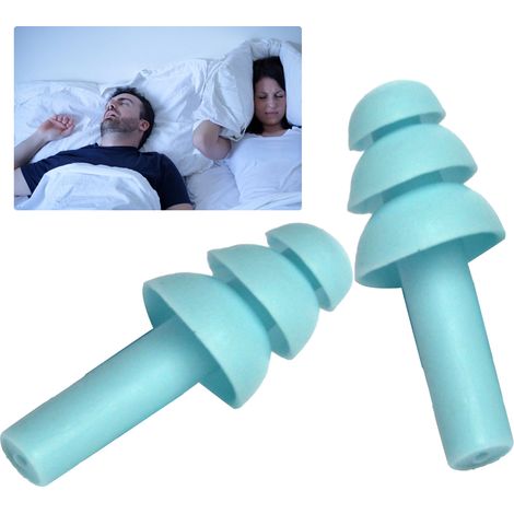 Blaue Schutzohrstöpsel, geräuschdämpfende Ohrstöpsel, schallisolierende Ohrstöpsel, Silikon-Ohrstöpsel in Form eines Weihnachtsbaums. (1/5)