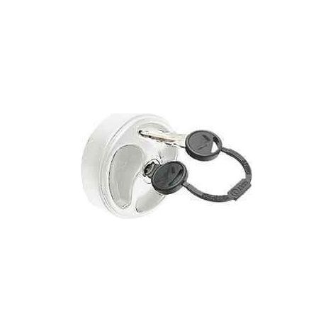 Bouchon de rechange blanc avec clés - Coupelle courte camping-car